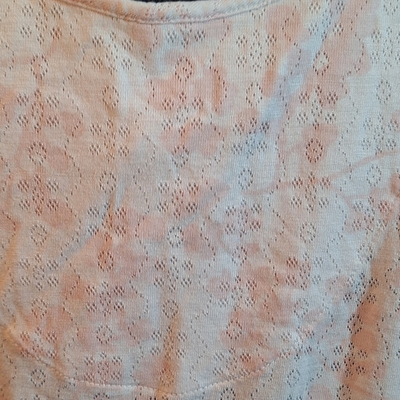 SECRET TREASURES Pink and White Floral Chemise with Lace Trim - Picture 5 of 6